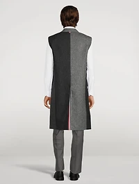 Donegal Tweed Sleeveless Suit Coat