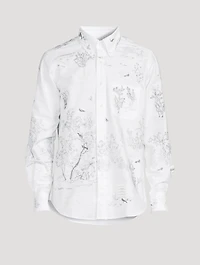 Sketchy Stitch Floral Toile Shirt