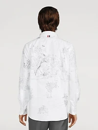Sketchy Stitch Floral Toile Shirt
