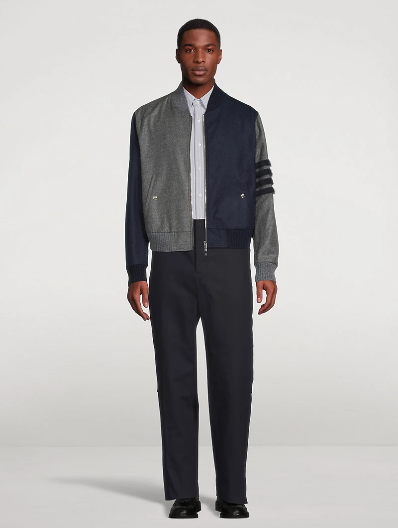 Shadow Pinstripe Oxford Shirt With Armbands