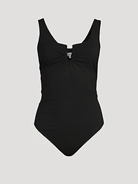 Good Touch Ruched U-Ring Bodysuit
