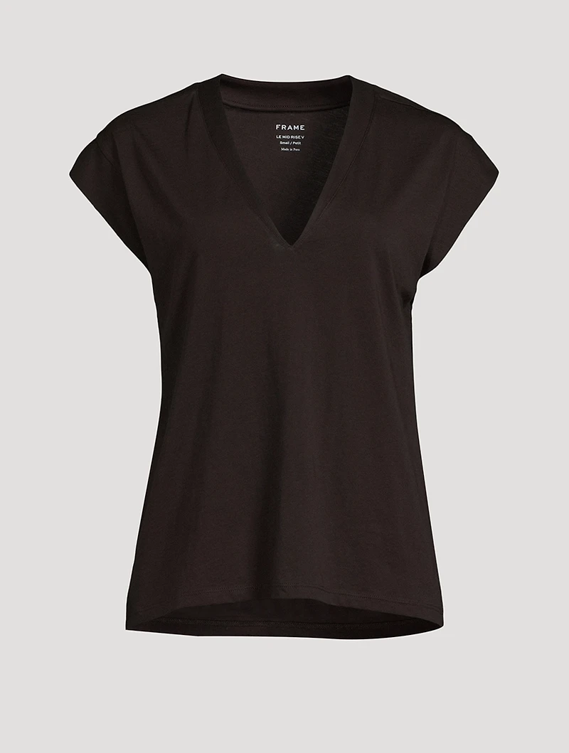 Le Mid Rise V-Neck T-Shirt