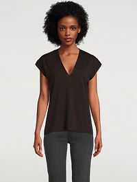 Le Mid Rise V-Neck T-Shirt