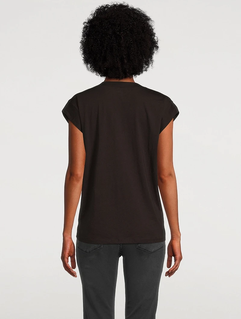 Le Mid Rise V-Neck T-Shirt