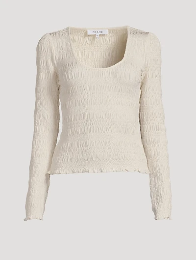 Scoopneck Crepe Top