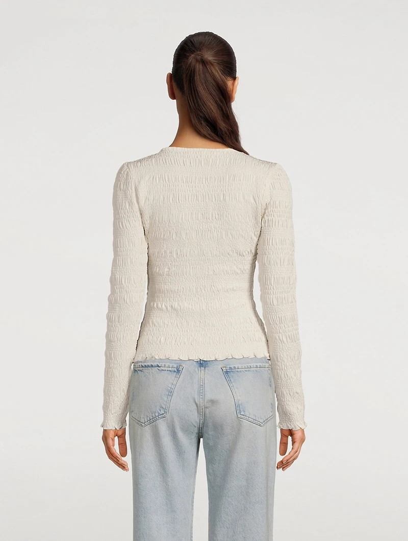 Scoopneck Crepe Top