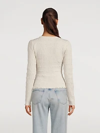 Scoopneck Crepe Top