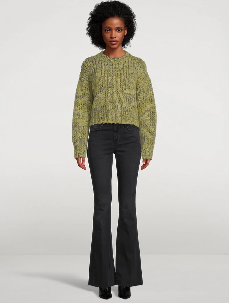 Marl Cropped Sweater