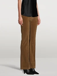 Pintuck Corduroy Trousers