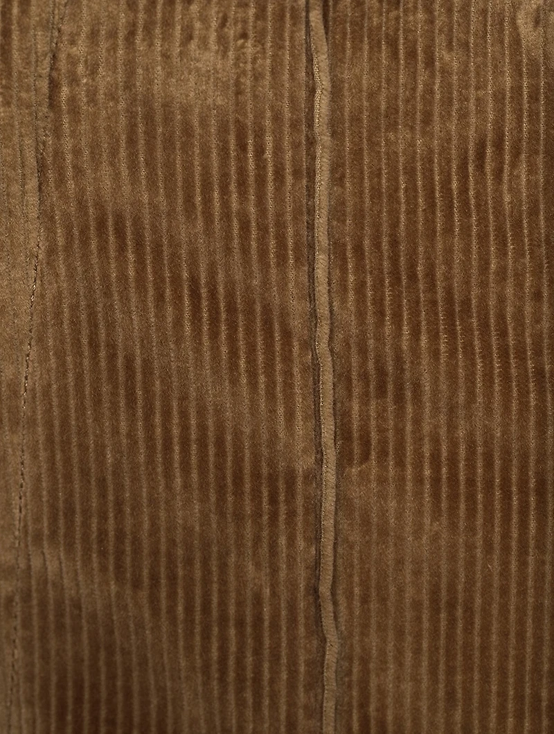 Pintuck Corduroy Trousers