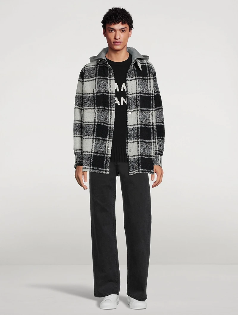 Wool Flannel Hoodie