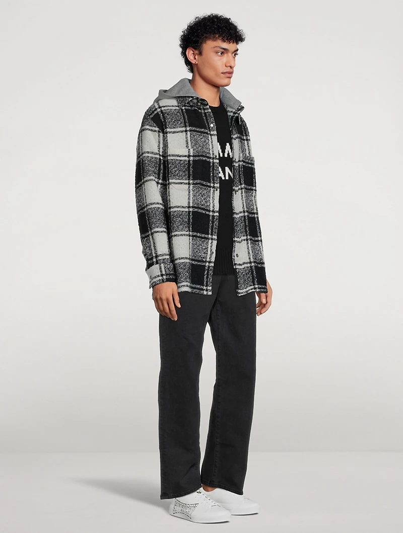 Wool Flannel Hoodie