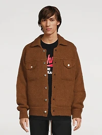 Merino Wool And Alpaca Trucker Jacket