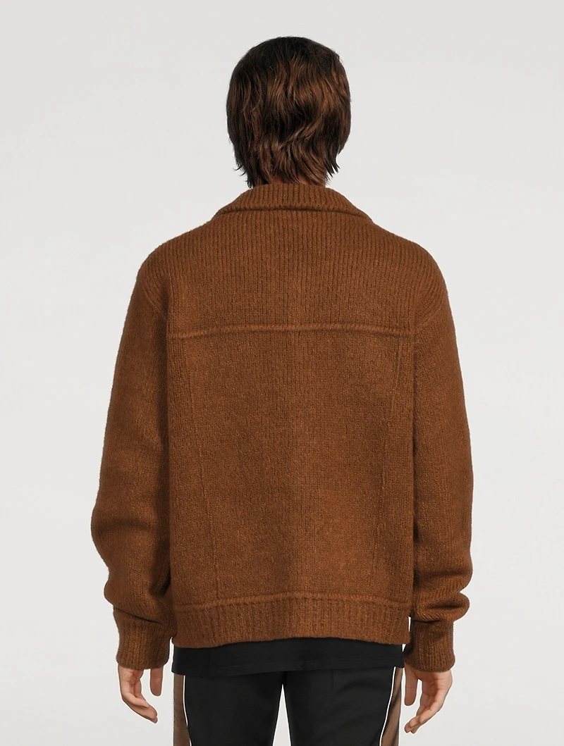 Merino Wool And Alpaca Trucker Jacket