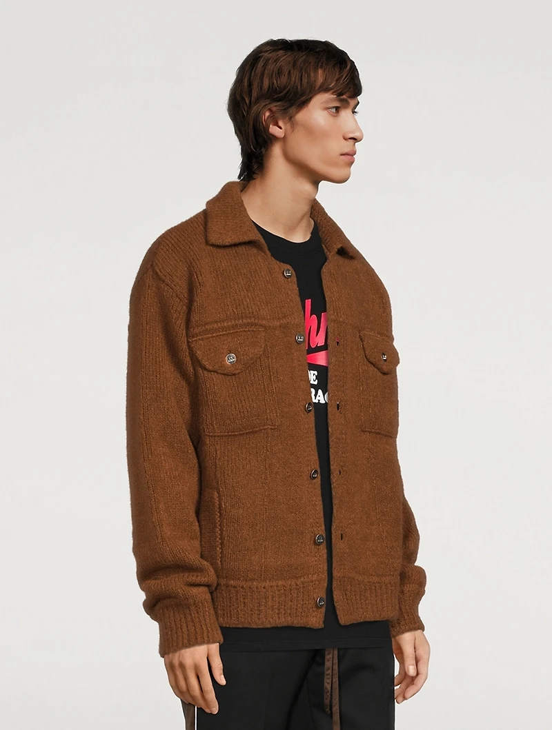 Merino Wool And Alpaca Trucker Jacket