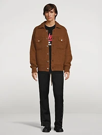 Merino Wool And Alpaca Trucker Jacket