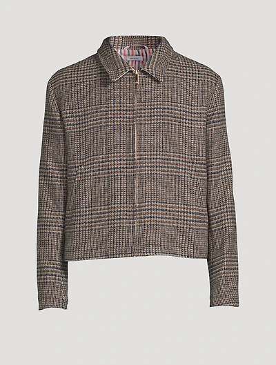 Prince Of Wales Flat-Hem Golf Jacket