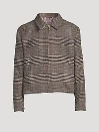 Prince Of Wales Flat-Hem Golf Jacket
