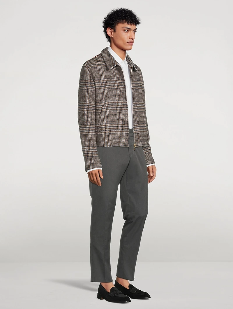 Prince Of Wales Flat-Hem Golf Jacket