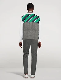 Herringbone Harris Tweed Down Vest