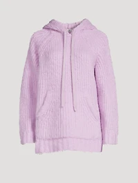 Fluffy Wool-Blend Hoodie