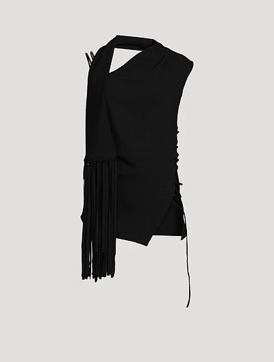 Fringe Wrap Top