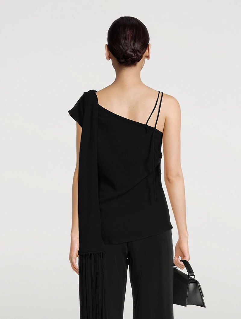 Fringe Wrap Top