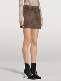 Corduroy Mini Skirt