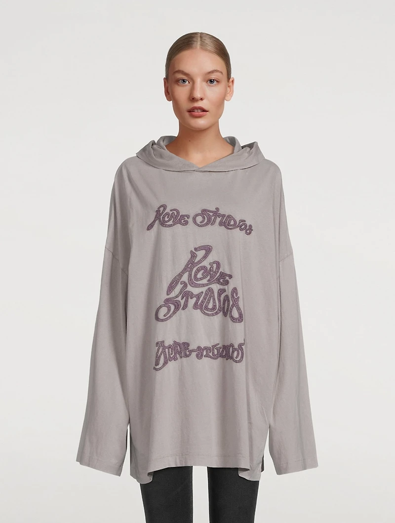 Embroidered Logo Hoodie