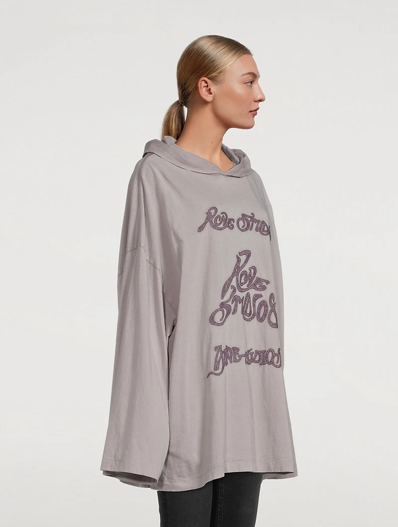 Embroidered Logo Hoodie