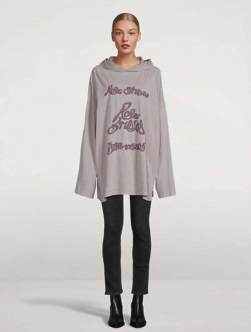 Embroidered Logo Hoodie