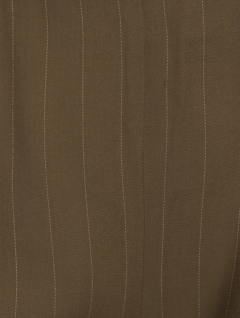 Flared Trousers Pinstripe Print