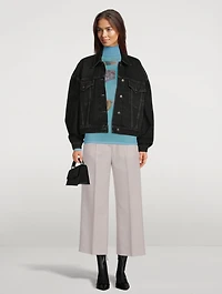 Denise Printed Sheer Turtleneck