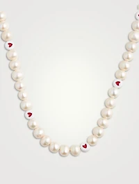Heart Pearl Necklace