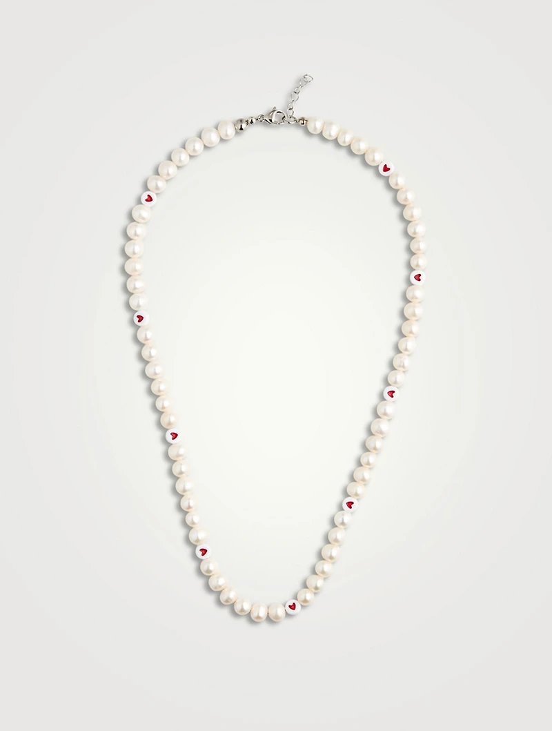 Heart Pearl Necklace