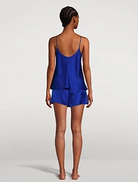 Silk Cami And Short Pajama Set