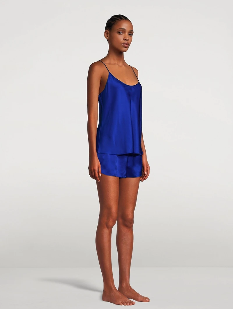 Silk Cami And Short Pajama Set