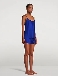 Silk Cami And Short Pajama Set