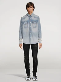 Camo Applique Denim Shirt