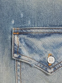 Camo Applique Denim Shirt