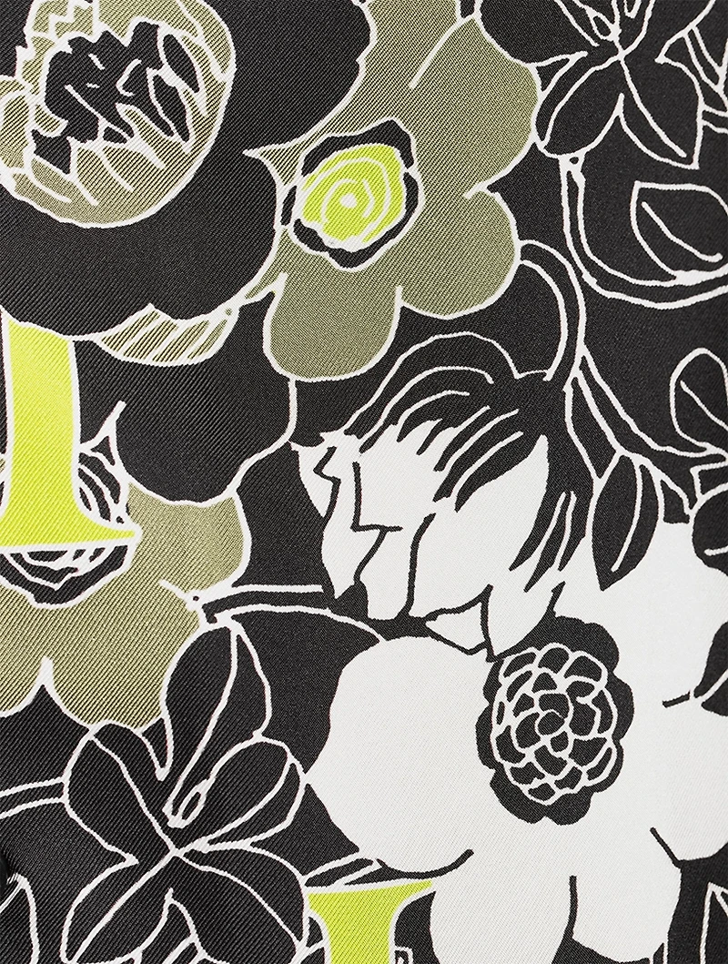 Flower Silk Camp Shirt