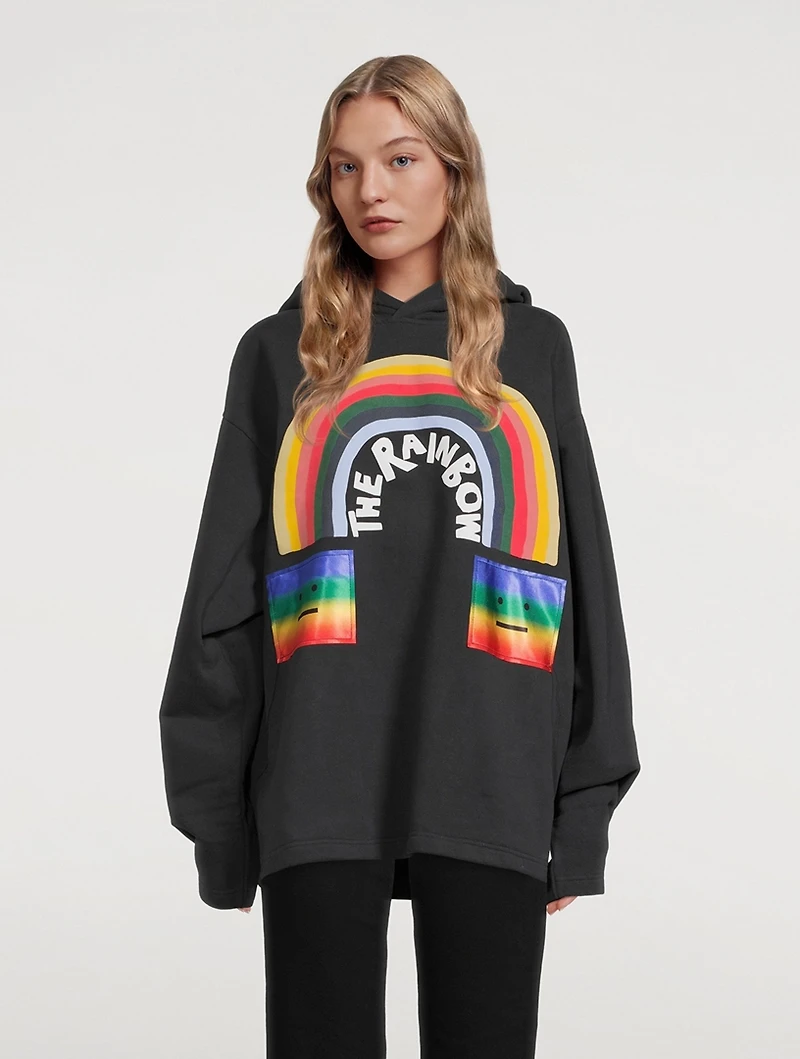 Hoodie Rainbow Print