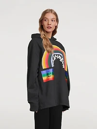 Hoodie Rainbow Print