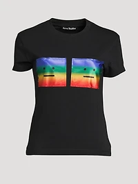 T-Shirt With Rainbow Patches