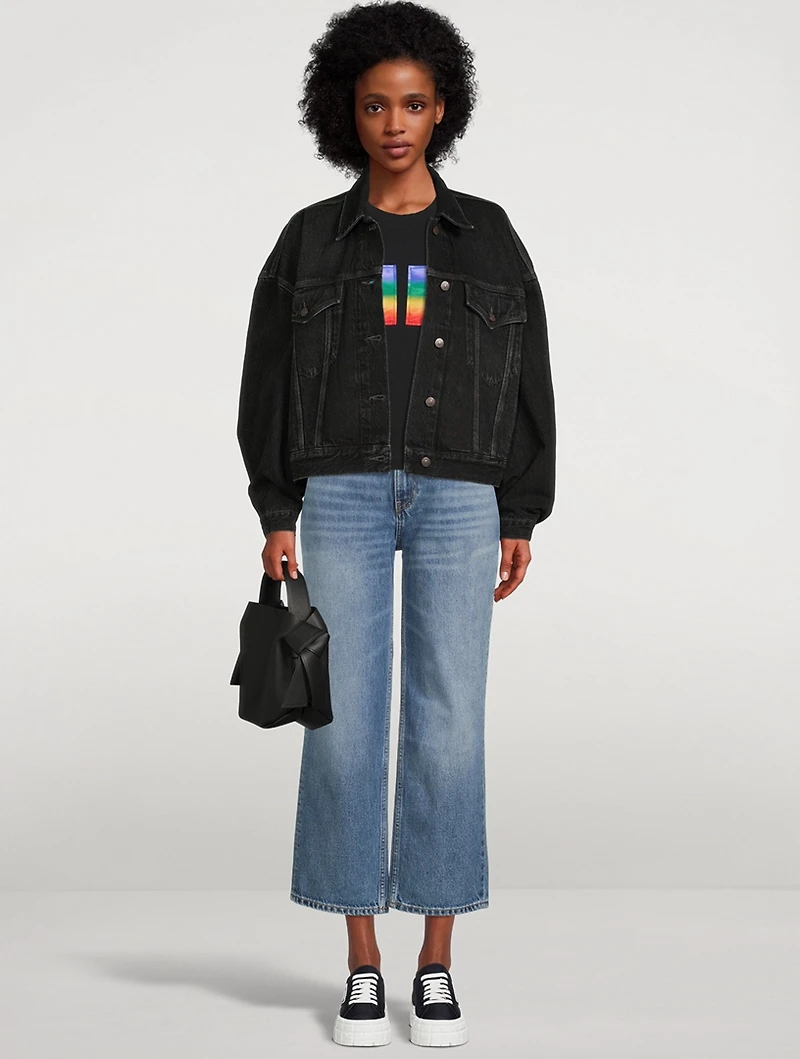 T-Shirt With Rainbow Patches