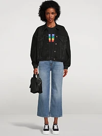 T-Shirt With Rainbow Patches