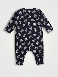 Cotton Jersey Jumpsuit Thomas Bear Print