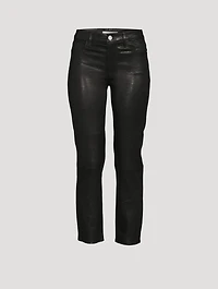 Le High Straight Leather Trousers