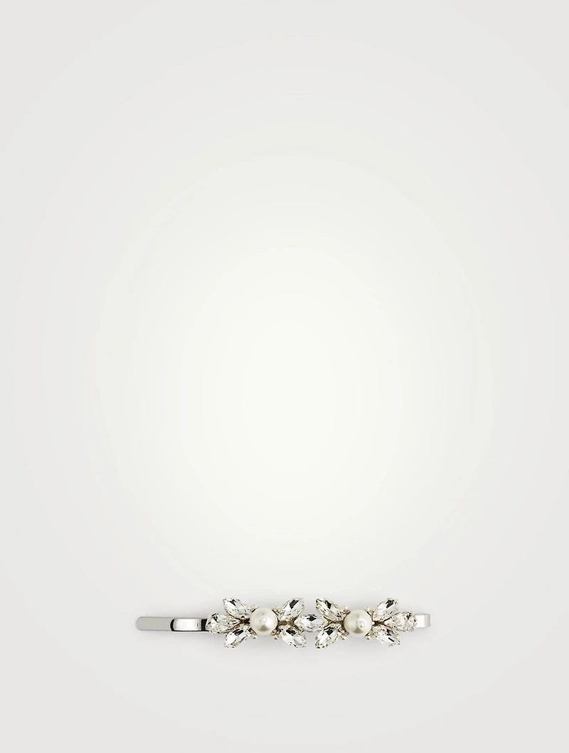 Crystal And Pearl Hair Clip