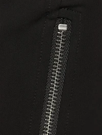 Asymmetric Zip Midi Dress